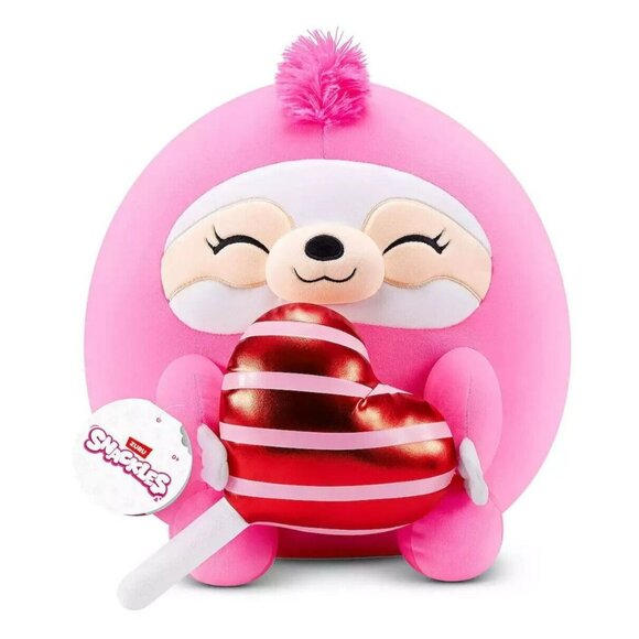 Snackles Luna The Sloth With Chocolate Heart ♥ 8" Plush Stuffed Animal - Picture 1 of 11